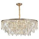 Luxury gold decorbites crystal led chandelier for living room