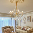 Luxury gold decorbites crystal led chandelier living room pendant light