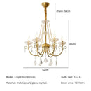 Luxury gold decorbites crystal led chandelier living room pendant light