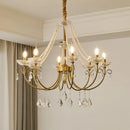 Luxury gold decorbites crystal led chandelier living room pendant light