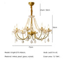 Luxury gold decorbites crystal led chandelier living room pendant light