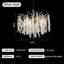 Luxury gold decorbites grape crystal chandelier dining room light