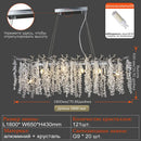 Luxury gold decorbites grape crystal chandelier dining room light