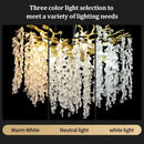 Luxury gold decorbites grape crystal chandelier dining room light