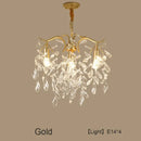 Luxury gold leaf decorbites crystal led chandelier living room light