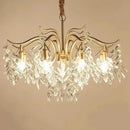 Luxury gold leaf decorbites crystal led chandelier living room light
