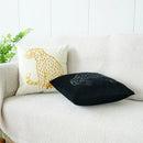 Luxury gold leopard velvet pillow case living room cushion cover