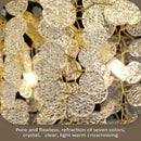 Luxury gold money tree crystal chandelier for living room