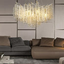 Luxury gold money tree crystal chandelier for living room