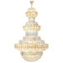 Luxury gold multi-tiered decorbites crystal chandelier living room