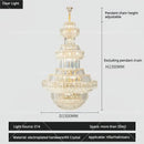 Luxury gold multi-tiered decorbites crystal chandelier living room