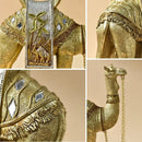 DecorBites™ Camel Resin Art Ornament Home Office Decor Craft Luxury Golden Style