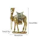 DecorBites™ Camel Resin Art Ornament Home Office Decor Craft Luxury Golden Style