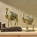 DecorBites™ Camel Resin Art Ornament Home Office Decor Craft Luxury Golden Style