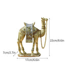 DecorBites™ Camel Resin Art Ornament Home Office Decor Craft Luxury Golden Style