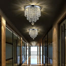 Luxury gold & silver decorbites crystal led chandelier living room