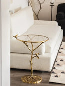 DecorBites™ Brass Bird Side Table - Luxury Living Room Sofa Table for Creative Home Decor