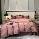 Luxury gray egyptian cotton bedding set bedroom satin four piece kit