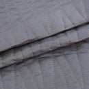 Luxury gray textured egyptian cotton quilt set bedroom bedding