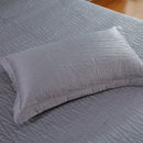 Luxury gray textured egyptian cotton quilt set bedroom bedding