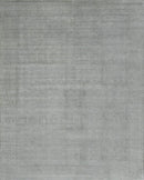 Gray Modern Style Hand Knotted Wool 8x10 Area Rug