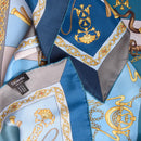 Gabriella - Silk Foulard - Azure
