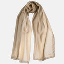 Sophia - Silk Scarf Shawl - Soft Gold/Antique Bronze