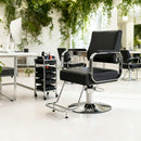 Luxury Height-Adjustable Barber Chair With 360-Degree Swivel (SAK64103)