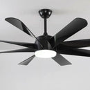 Luxury industrial black ceiling fan with light for hotel lobby