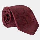 Vienna - Silk Jacquard Tie - Burgundy