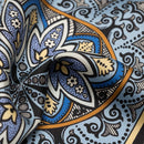 Tragara - Silk Pocket Square - Azure
