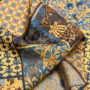 Portici - Silk Pocket Square - Yellow & Blue