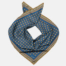 Toscana - Silk Neckerchief - Prussian Blue