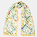 Primavera - Long Silk Scarf - Yellow