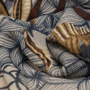 Bosco - Wool Scarf - Cream and Brown