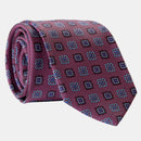 Trento - Silk Jacquard Tie - Raspberry