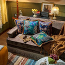 Luxury jungle animal collection cushion cover living room gold fringe
