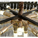 Luxury k9 crystal tiered chandelier black & gold dining room light