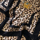 Luxury leopard print lyocell cotton bedding set bedroom satin finish