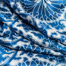 Rosalba - Long Silk Scarf - Blue