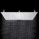 Luxury matte black rainfall shower head bathroom experience