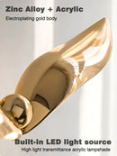 Luxury minimalist creative seagull wall lamp for bedroom living room