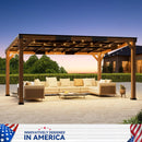 Alora Luxury Modern Cedar Gazebo With Sloped Hardtop Roof (SAK35720)