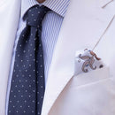 Pisa - Silk Jacquard Tie - Navy