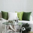 Luxury olive green velvet pillow case living room decor