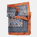 Modena - Silk Pocket Square - Rust