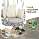 Alora Luxury Outdoor Hanging Basket Porch Swing Chair With UV Resistant Cushions (SAK95678)