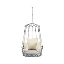 Alora Luxury Outdoor Hanging Basket Porch Swing Chair With UV Resistant Cushions (SAK95678)