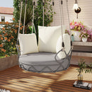 Alora Luxury Outdoor Hanging Basket Porch Swing Chair With UV Resistant Cushions (SAK95678)