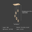 Luxury oval gold decorbites crystal rings chandelier staircase light